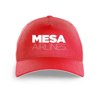 Thumbnail for Mesa Airlines logo printed on red cap