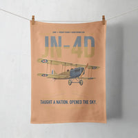 Thumbnail for Curtiss JN-4D Jenny design on orange towel