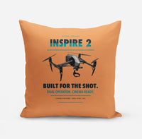 Thumbnail for DJI Inspire 2 design on orange pillow