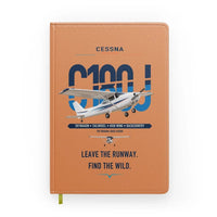 Thumbnail for Cessna 180J Skywagon design on orange notebook
