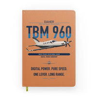 Thumbnail for Daher TBM 960 design on orange notebook