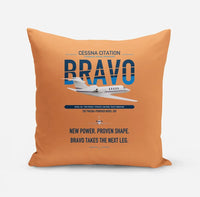 Thumbnail for Cessna Citation Bravo design on orange pillow