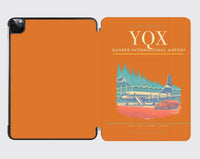 Thumbnail for Gander International Airport (YQX) design on orange ipad tablet case
