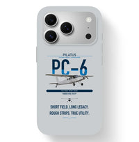 Thumbnail for Pilatus PC-6 Porter design on light gray magsafe iphone case, for iPhone 17 Pro