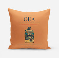 Thumbnail for Thomas Sankara International Airport (OUA) design on orange pillow