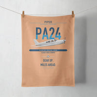 Thumbnail for Piper PA-24-250 Comanche 250 design on orange towel