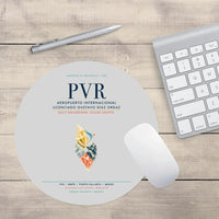 Thumbnail for Aeropuerto Internacional Licenciado Gustavo Díaz Ordaz (PVR) design on light gray round mouse pad