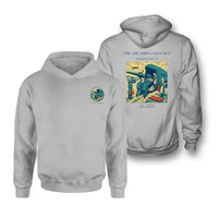 Thumbnail for VINTAGE G4506 - The Air Ambulance Run - Double-Side Hoodie design on lightgray double side