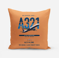 Thumbnail for Airbus A321 design on orange pillow