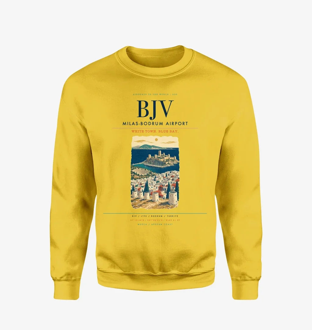 Milas-Bodrum Airport BJV Sweatshirt - Yellow