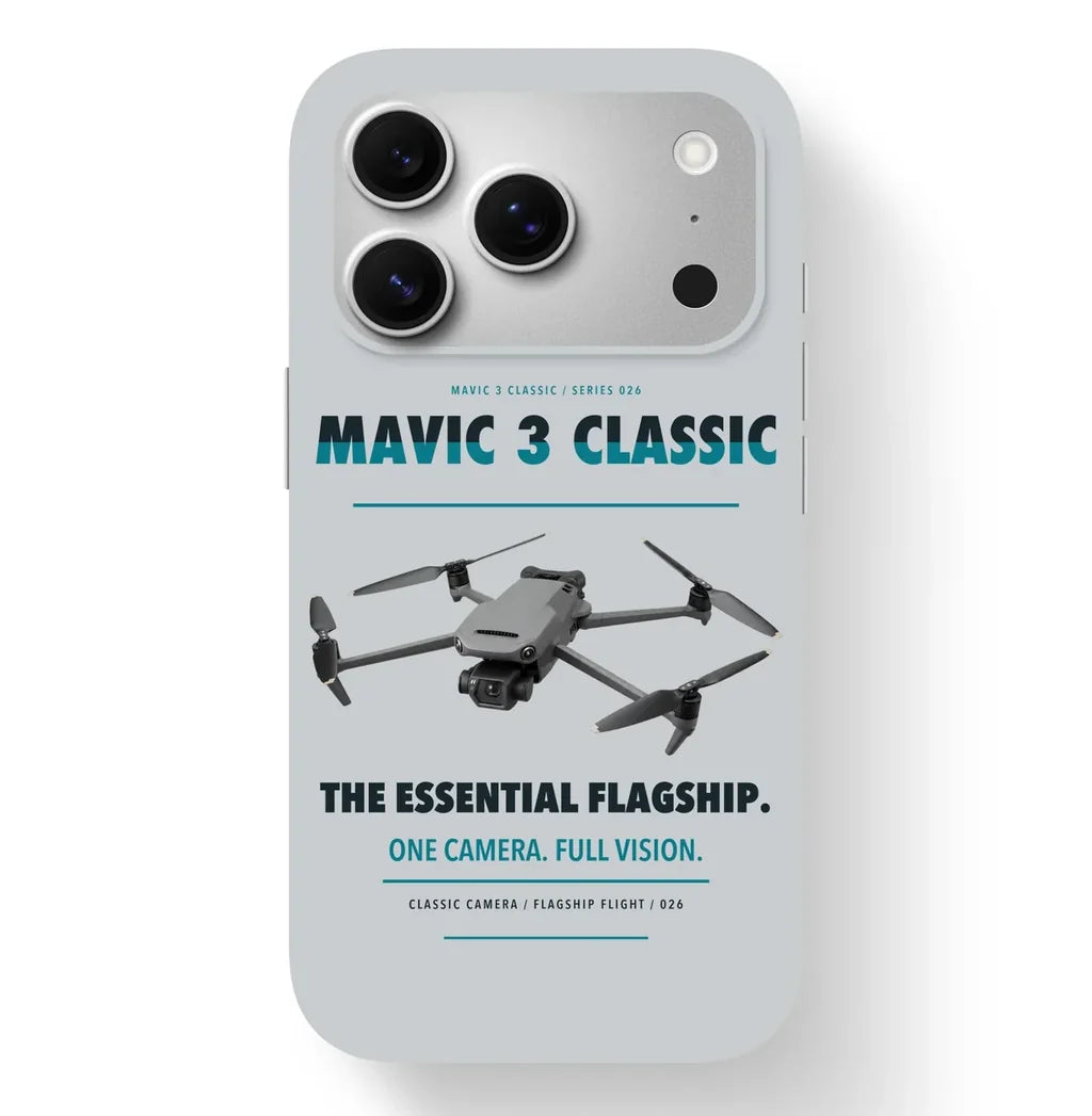 DJI Mavic 3 Classic Case design on light gray iphone case
