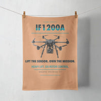 Thumbnail for Inspired Flight IF1200A design on orange towel