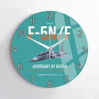 Thumbnail for F-5N F Adversary design on turquoise no frame wall clock