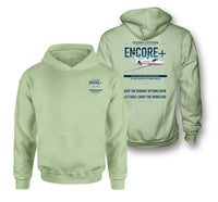 Thumbnail for Cessna Citation Encore+ design on light green double-side hoodie, double-side print