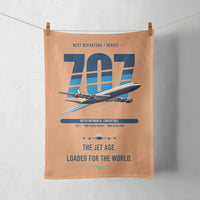 Thumbnail for Boeing 707-320C design on orange towel