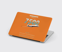 Thumbnail for Bombardier Global 7500 design on orange MacBook case