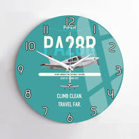 Thumbnail for Piper PA-28R Arrow III design on turquoise no frame wall clock