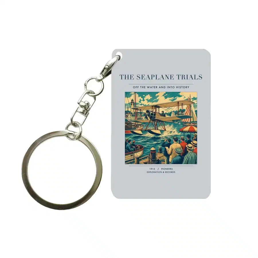 VINTAGE G4005 - The Seaplane Trials - Designed Key Chain design on lightgray