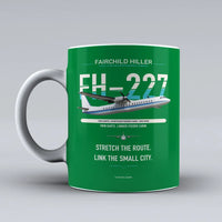 Thumbnail for Hiller FH-227B Mug design on green fairchild