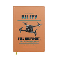Thumbnail for DJI FPV design on orange notebook