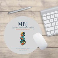Thumbnail for Sangster International Airport (MBJ) design on light gray round mouse pad