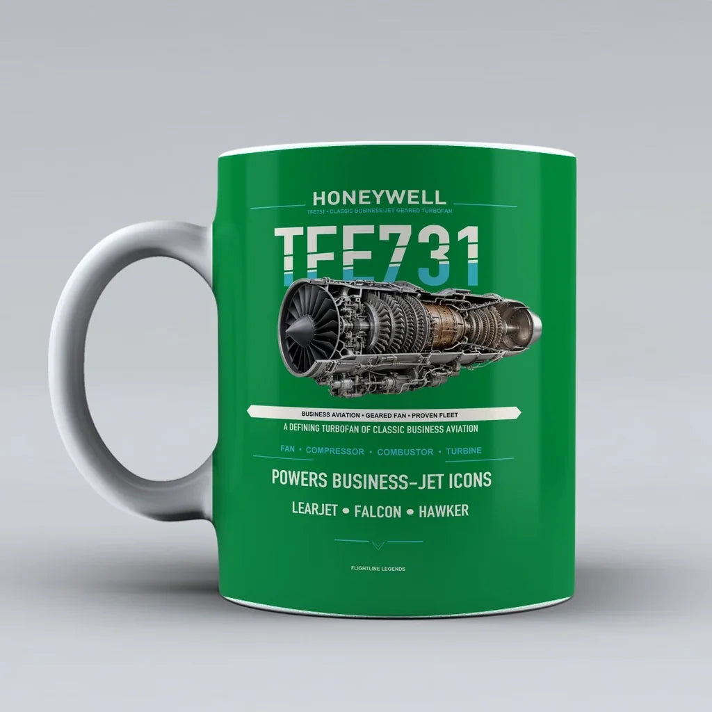 Mug design on green tfe731