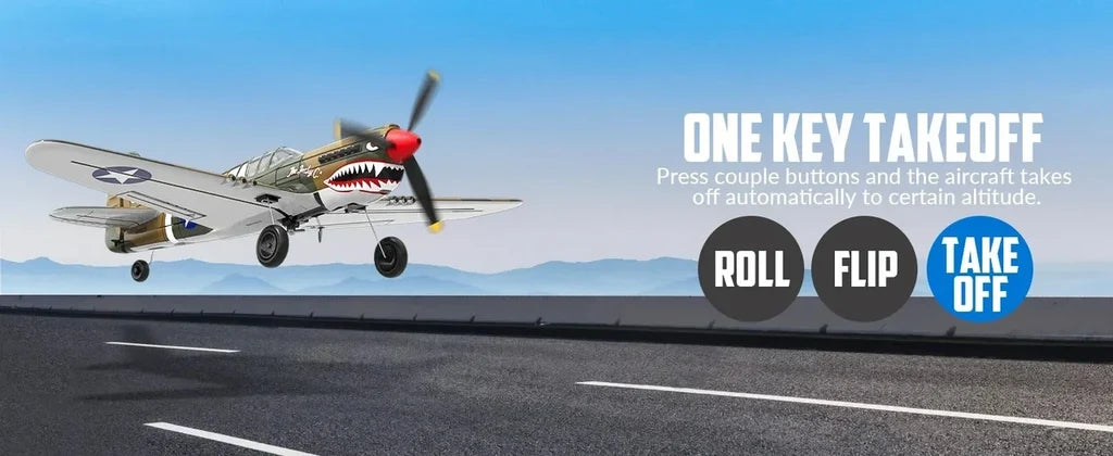 P-40 400mm 4CH RC Fighter RTF (6-Axis Gyro, 1-Key U-Turn) 761-13 - view 11