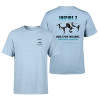 Thumbnail for DJI Inspire 2 design on light blue t shirt