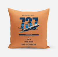 Thumbnail for Boeing 737 MAX 9 design on orange pillow