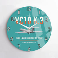 Thumbnail for Vickers VC10 K.3 design on turquoise no frame wall clock