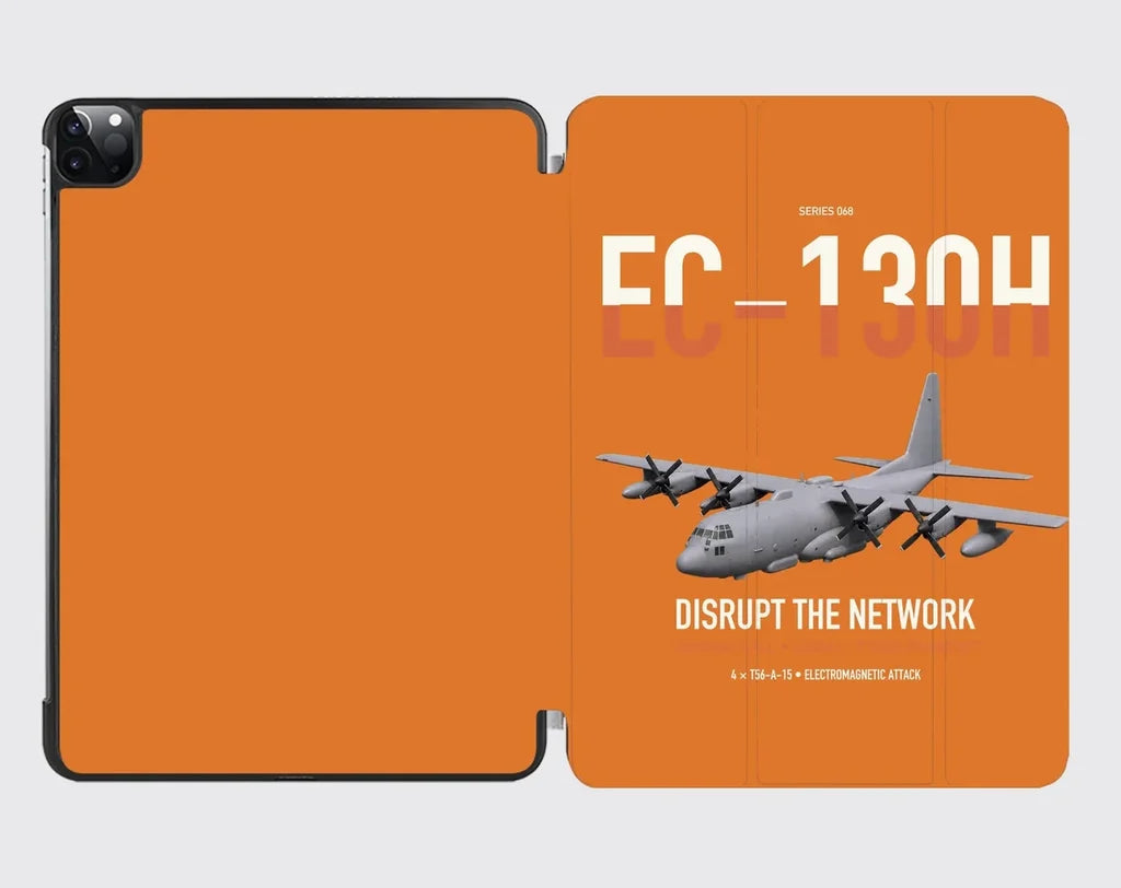 EC-130H Compass Call design on orange ipad tablet case