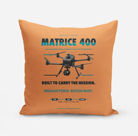 Thumbnail for DJI Matrice 400 design on orange pillow