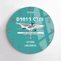 Thumbnail for Tecnam P2012 STOL design on turquoise no frame wall clock
