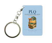 Thumbnail for Palanga International Airport (PLQ) design on light blue key chain