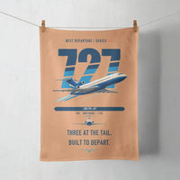 Thumbnail for Boeing 727-200 design on orange towel