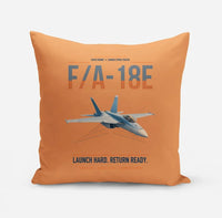 Thumbnail for F-A-18E Super Hornet design on orange pillow