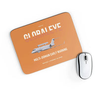 Thumbnail for Saab GlobalEye design on orange rectangle mouse pad