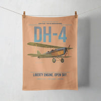 Thumbnail for Airco DH-4 Liberty Plane design on orange towel
