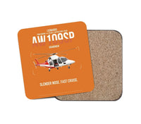 Thumbnail for Leonardo AW109SP GrandNew design on orange 1 piece coaster