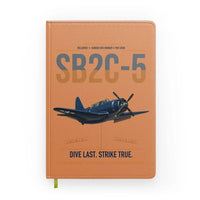 Thumbnail for SB2C-5 Helldiver design on orange notebook