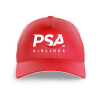 Thumbnail for PSA Airlines logo printed on red cap