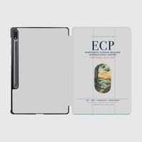 Thumbnail for Northwest Florida Beaches International Airport (ECP) design on light gray samsung tablet tablet case