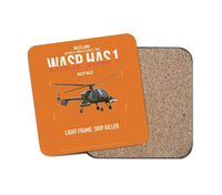 Thumbnail for Westland Wasp HAS1 design on orange 1 piece coaster