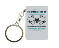 Thumbnail for Skyfront Perimeter 8 Key Chain design on light gray key chain