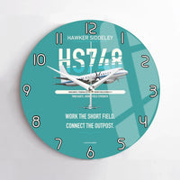 Thumbnail for Hawker Siddeley HS 748 Series 2A design on turquoise no frame wall clock