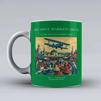 Thumbnail for VINTAGE G4498 - The Spice Market Circle - Ceramic Mug design on green
