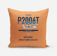 Thumbnail for Tecnam P2006T design on orange pillow
