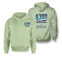 Thumbnail for Airbus A300C4-203 design on light green hoodie