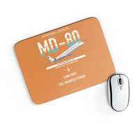 Thumbnail for McDonnell Douglas MD-80 design on orange rectangle mouse pad