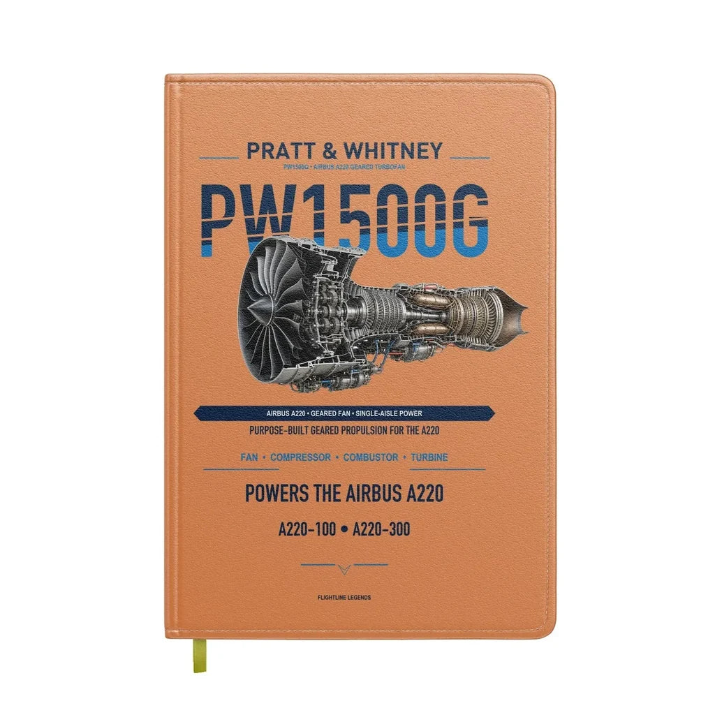 PW1500G design on orange notebook
